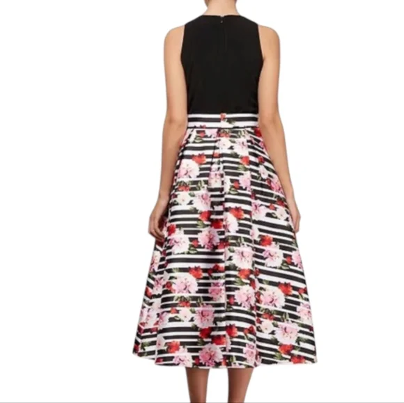 SLNY Floral Flare Sleeveless Dress... Size 16 - Picture 2 of 10